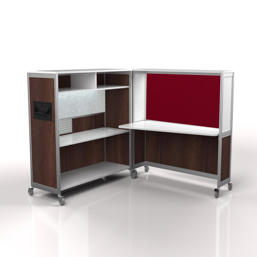 Mobile Folding Cubicle Desk