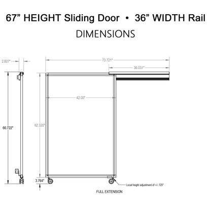 Herman Miller AO2 Sliding Cubicle Door