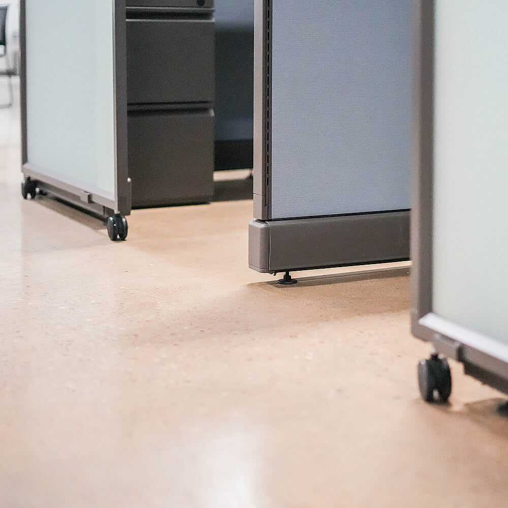Cubicles With Sliding Doors 67H 2-Pack Cluster Powered