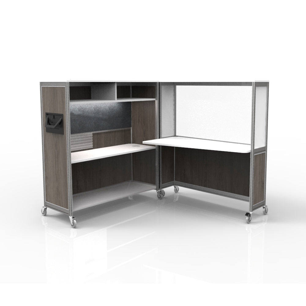 Mobile Folding Cubicle Desk