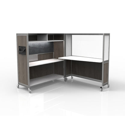 Mobile Folding Cubicle Desk