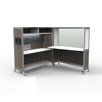 Mobile Folding Cubicle Desk