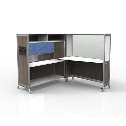 Mobile Folding Cubicle Desk
