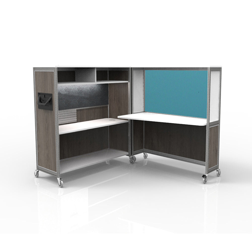 Mobile Folding Cubicle Desk