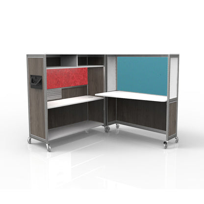 Mobile Folding Cubicle Desk