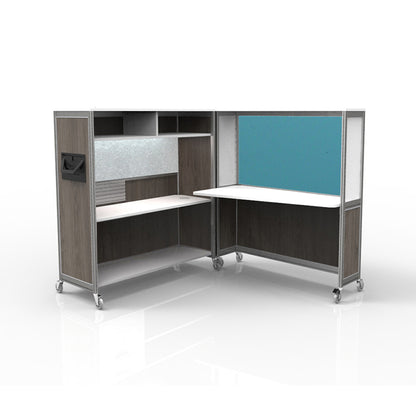 Mobile Folding Cubicle Desk