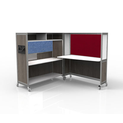 Mobile Folding Cubicle Desk