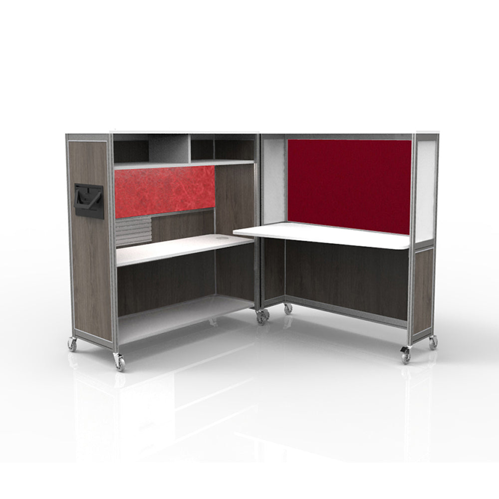 Mobile Folding Cubicle Desk
