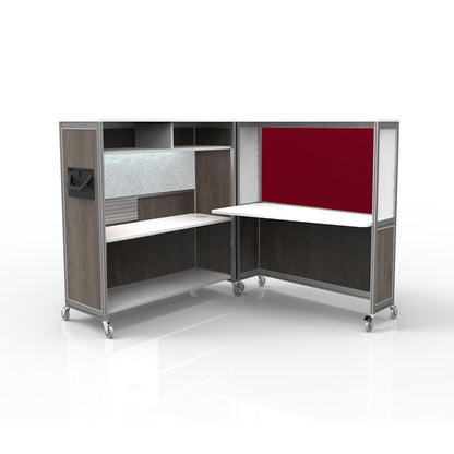 Mobile Folding Cubicle Desk