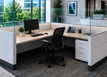 Cubicle Wall Extender 30H Clear Acrylic