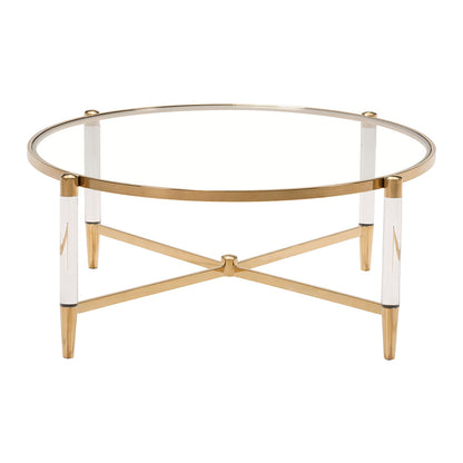 Vidalia Coffee Table In Living Room Gold