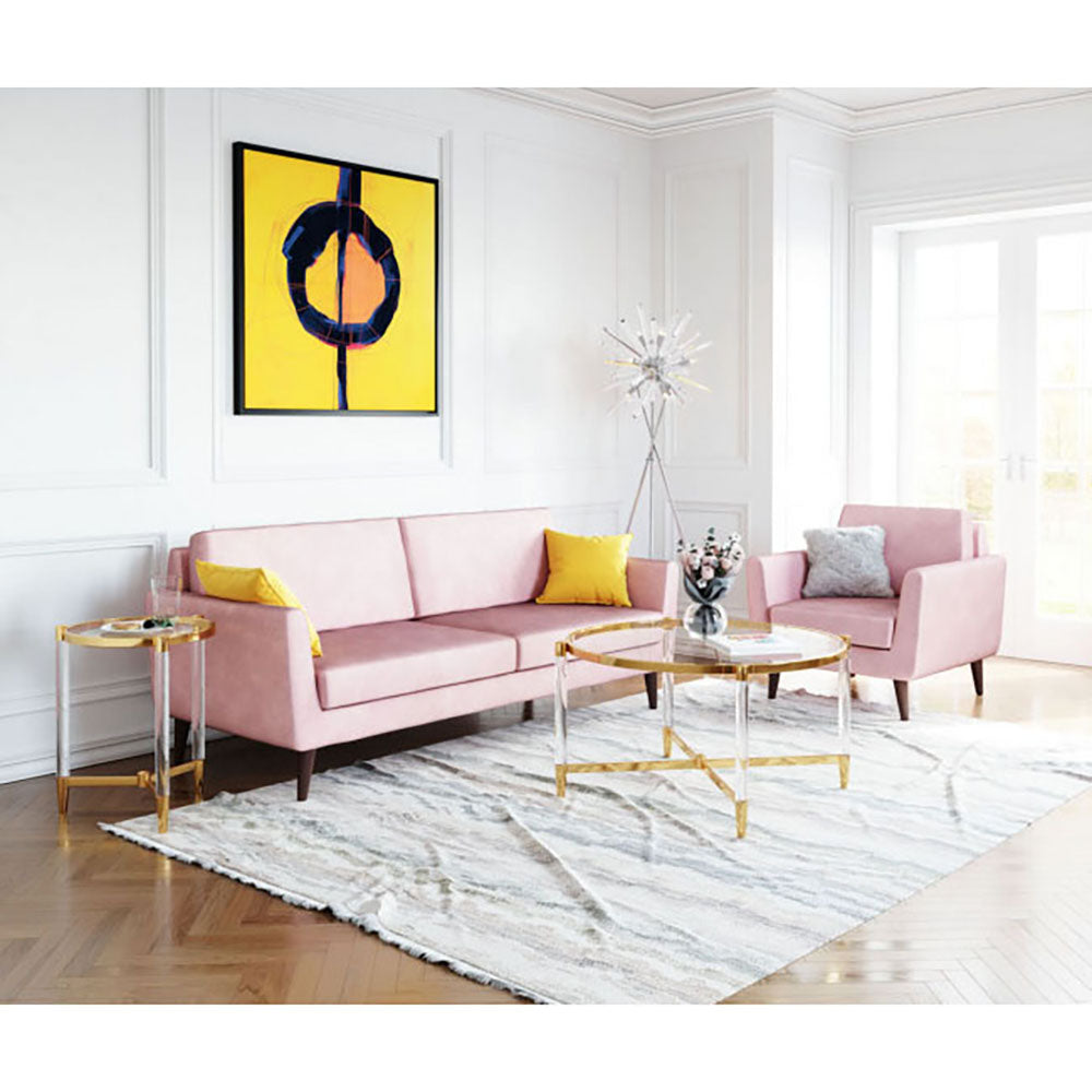 Vidalia Coffee Table In Living Room Gold