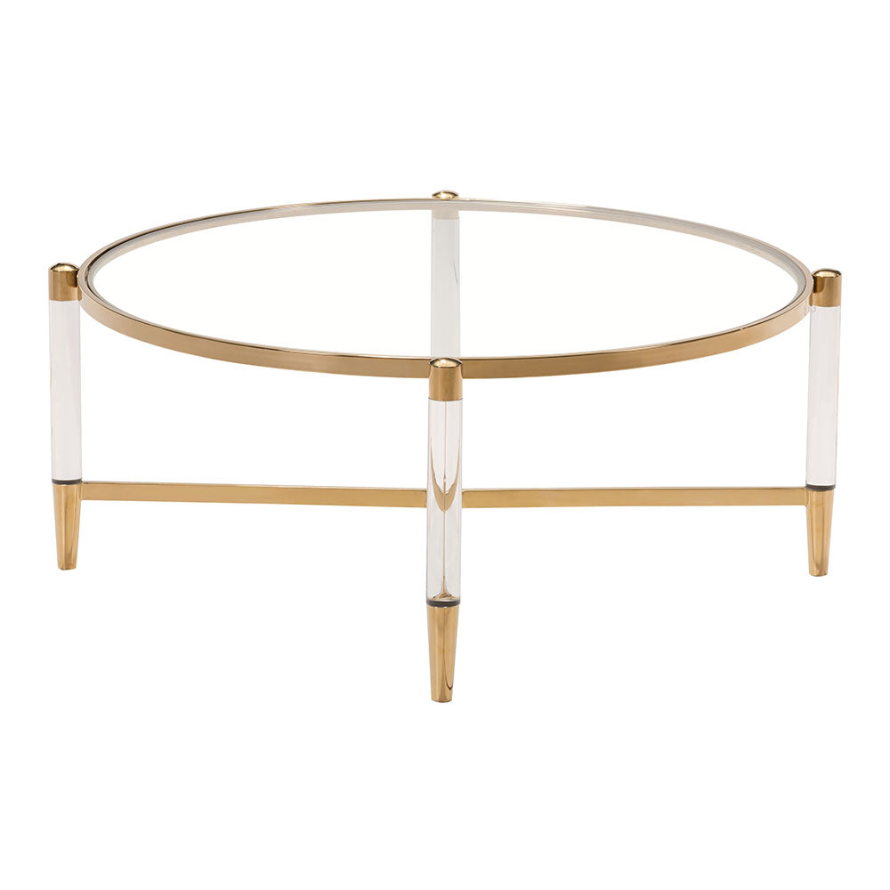 Vidalia Coffee Table In Living Room Gold