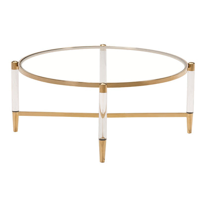 Vidalia Coffee Table In Living Room Gold
