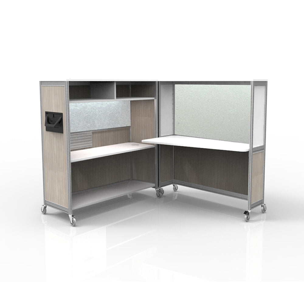 Mobile Folding Cubicle Desk