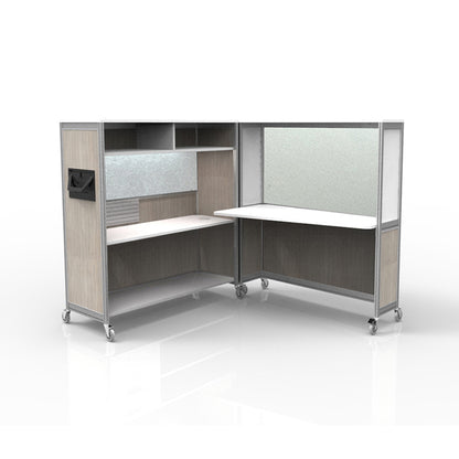 Mobile Folding Cubicle Desk