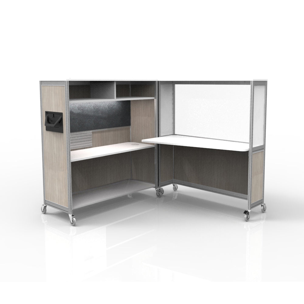 Mobile Folding Cubicle Desk
