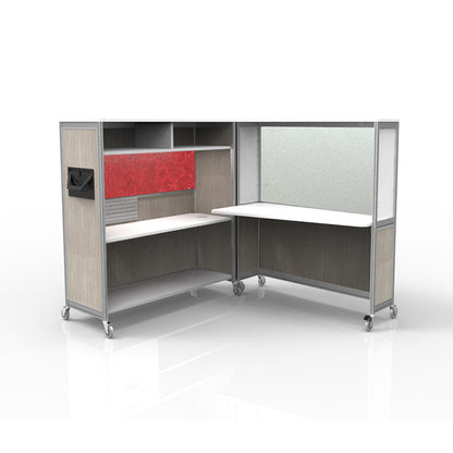Mobile Folding Cubicle Desk