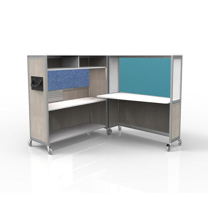 Mobile Folding Cubicle Desk