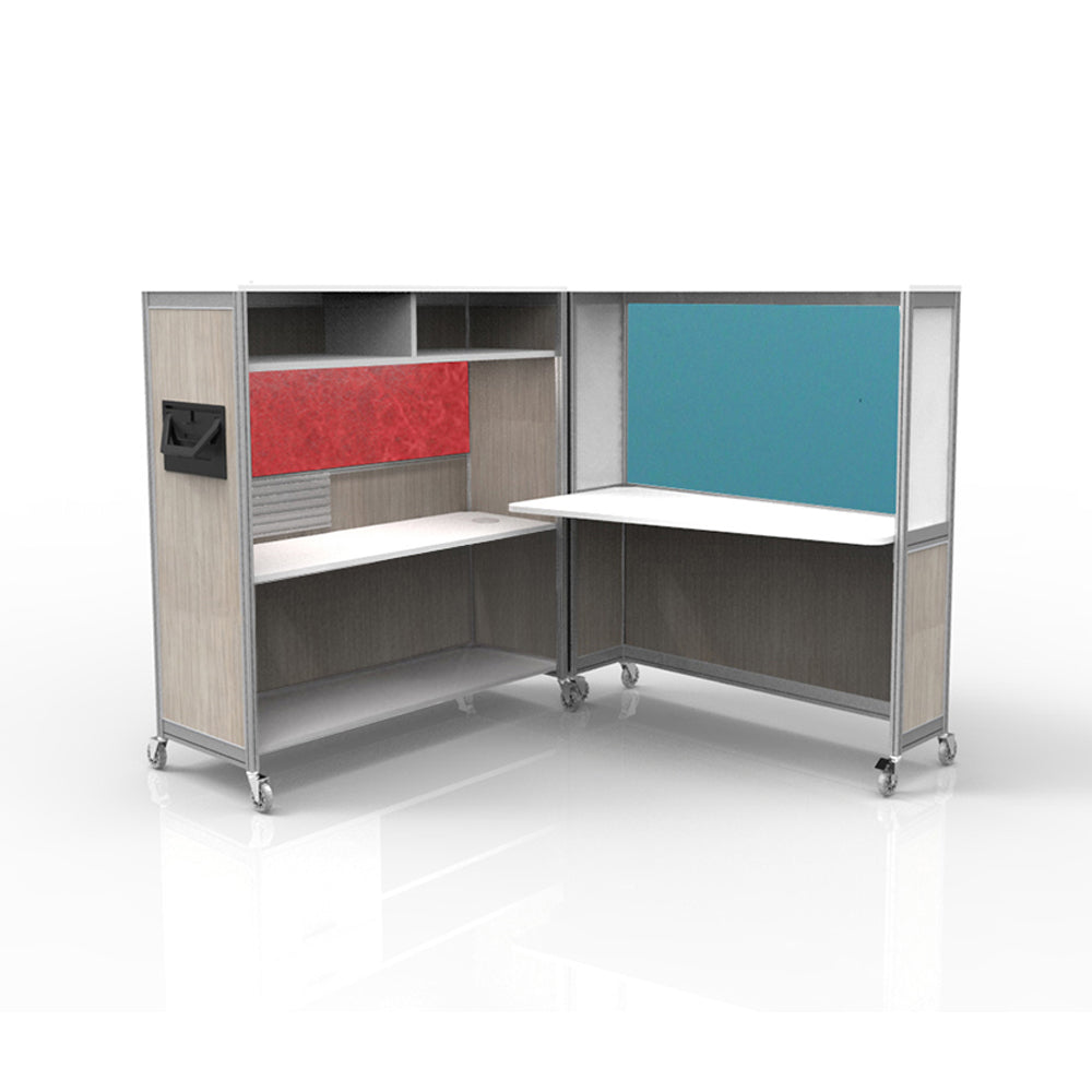 Mobile Folding Cubicle Desk