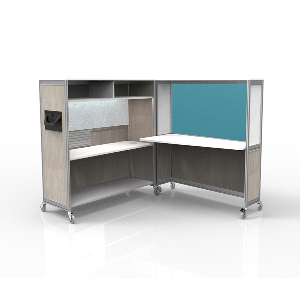 Mobile Folding Cubicle Desk