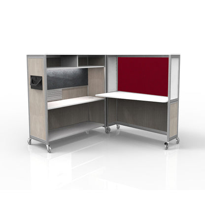 Mobile Folding Cubicle Desk