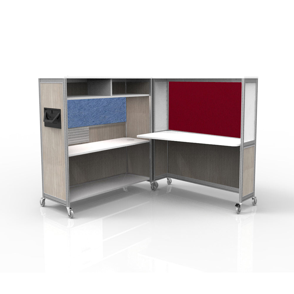 Mobile Folding Cubicle Desk