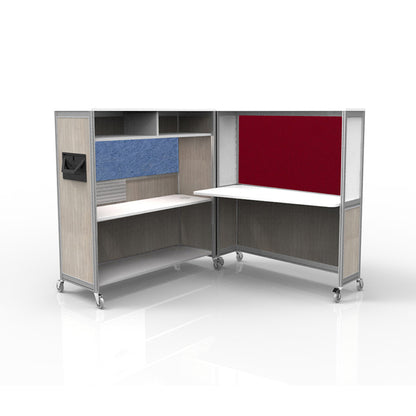 Mobile Folding Cubicle Desk