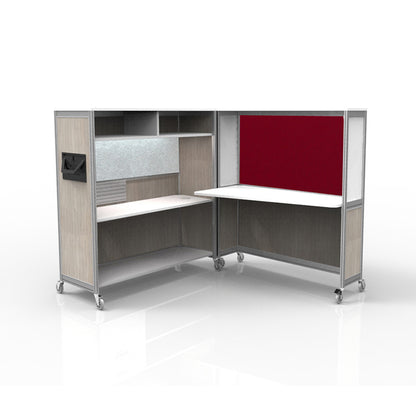 Mobile Folding Cubicle Desk