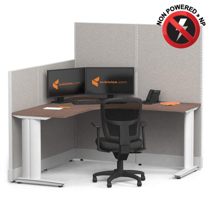 Cubicle Desks L-Shaped Non-Powered