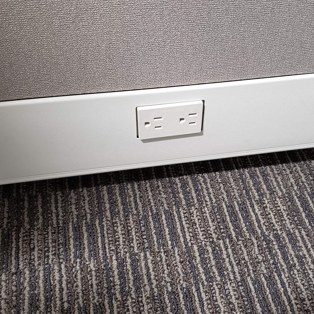 Cubicle Desks With Storage L-Shaped 3-Pack Powered