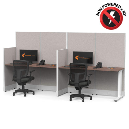 Cubicle Desks Straight 2-Pack Non Powered