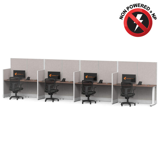 Cubicle Desks Straight 4-Pack Non-Powered