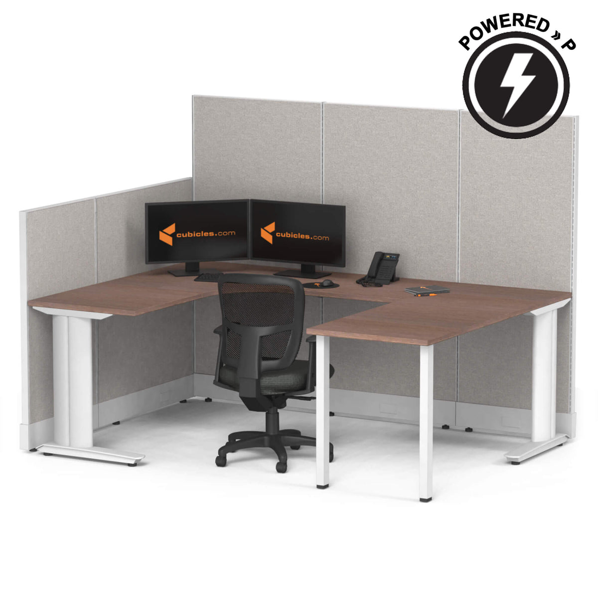 Cubicle Desks U-Shaped Powered