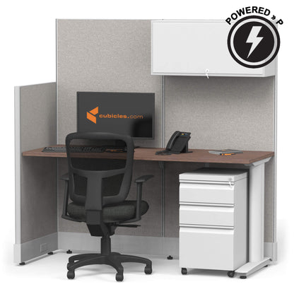 Cubicle Desks With Storage Straight Powered