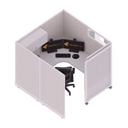 Cubicles With Sliding Doors 67H Powered