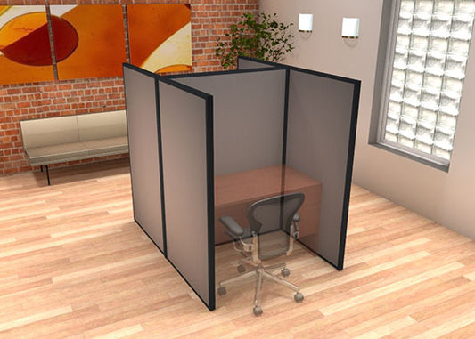 DIY Modular Desk Dividers 66H 2-Pack U-Shape Clustered