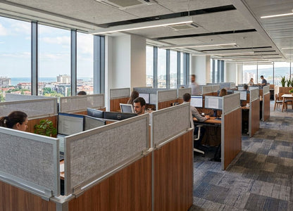 Cubicle Wall Extender 18H Acoustical Fabric