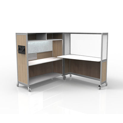 Mobile Folding Cubicle Desk