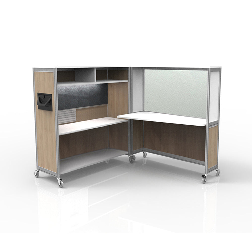 Mobile Folding Cubicle Desk