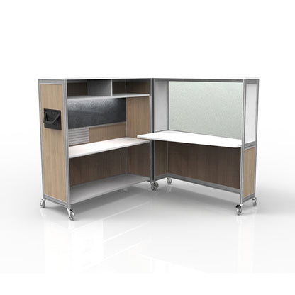 Mobile Folding Cubicle Desk