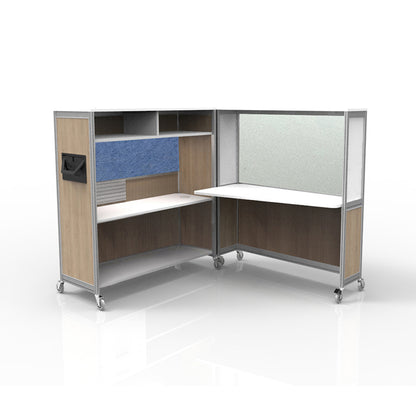 Mobile Folding Cubicle Desk