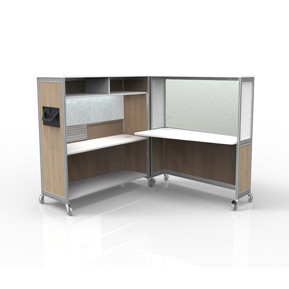 Mobile Folding Cubicle Desk