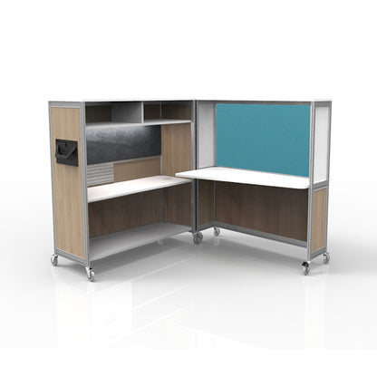 Mobile Folding Cubicle Desk