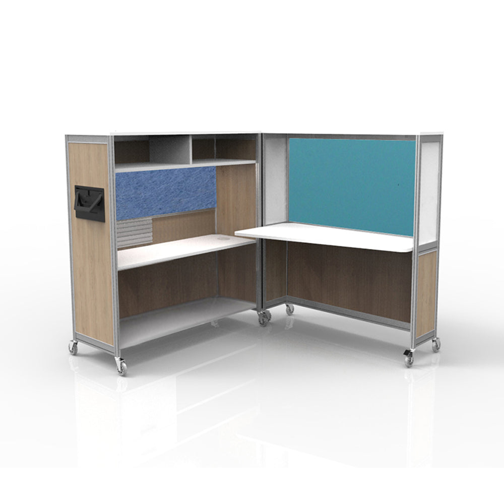 Mobile Folding Cubicle Desk