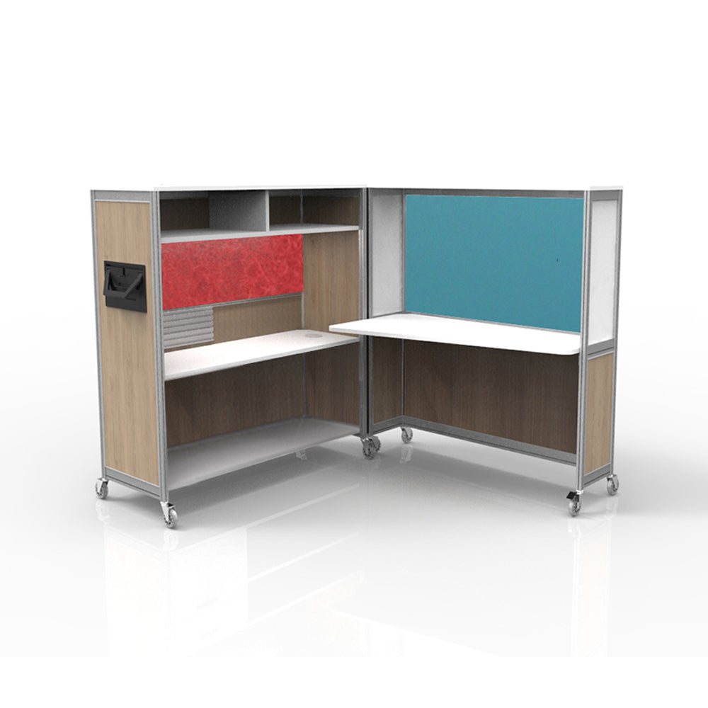 Mobile Folding Cubicle Desk