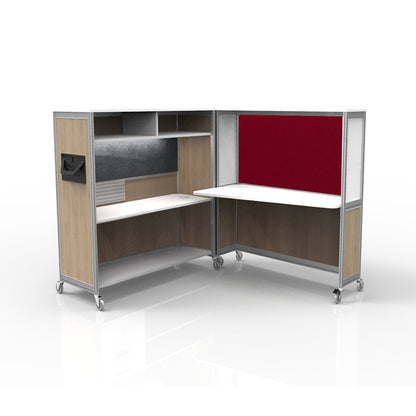 Mobile Folding Cubicle Desk