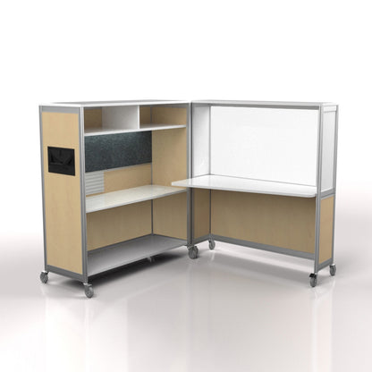 Mobile Folding Cubicle Desk