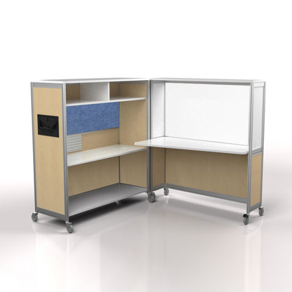 Mobile Folding Cubicle Desk