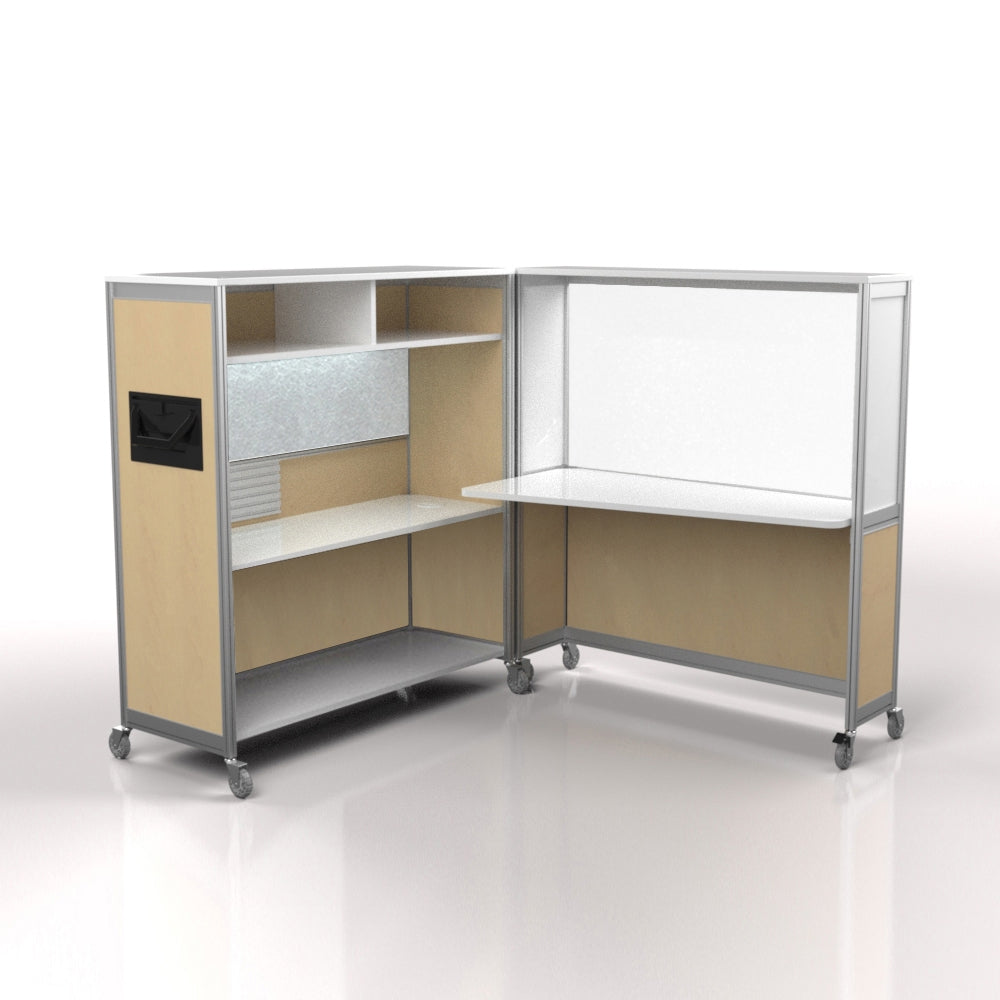 Mobile Folding Cubicle Desk